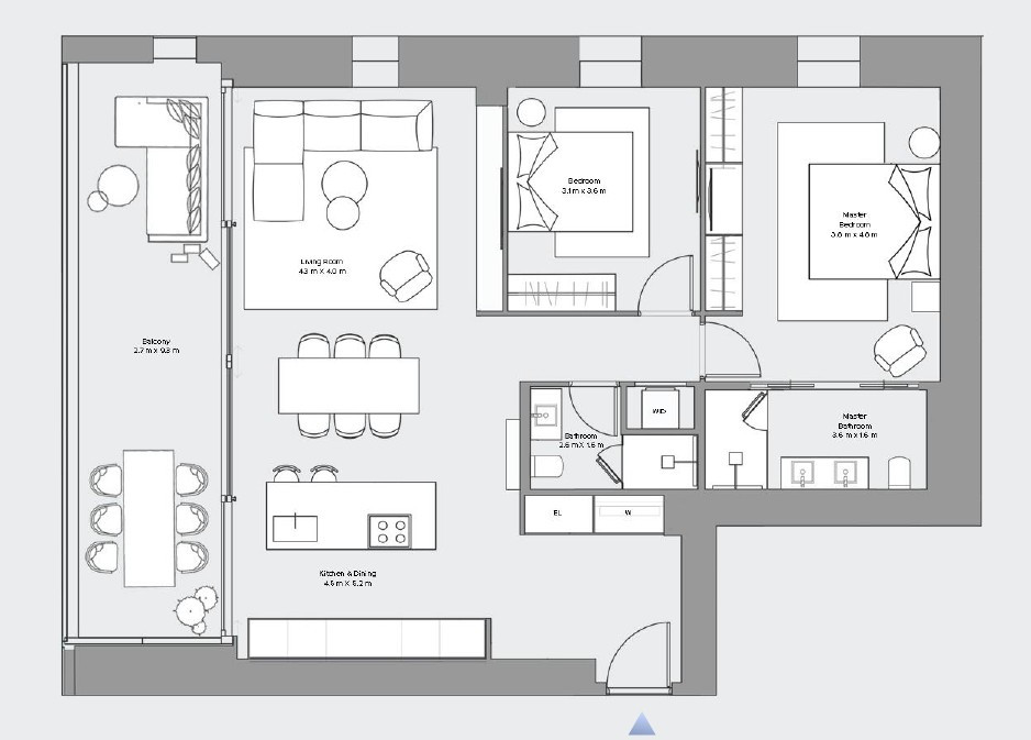 2 Bedrooms Apartment in Mouttagiaka, Limassol