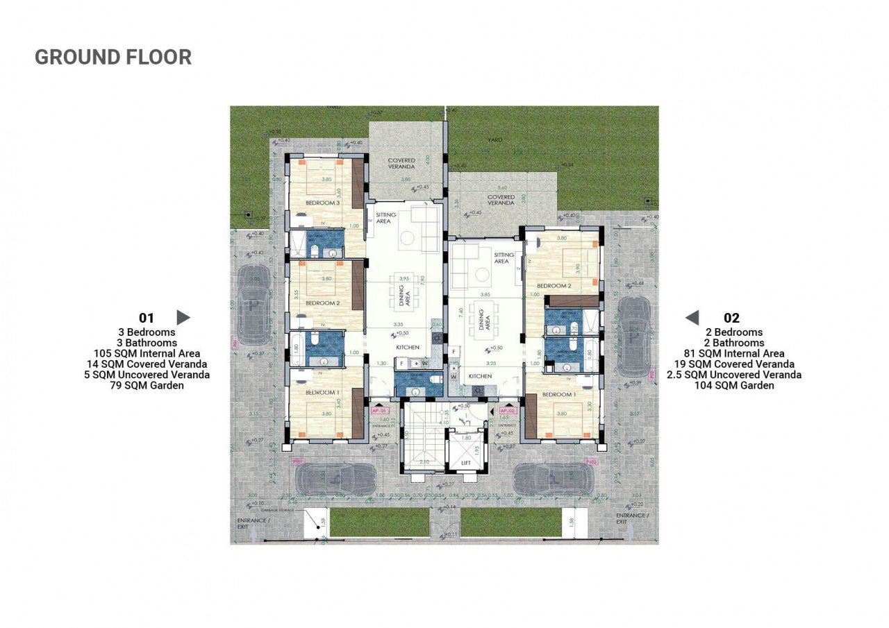 2 Bedrooms Apartment in Faneromeni, Larnaca